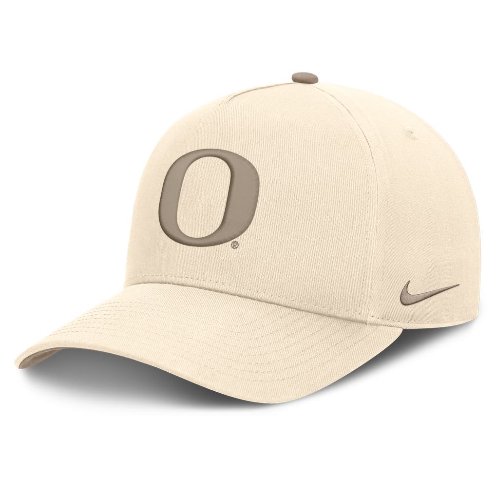 Oregon Ducks Nike Rise Adjustable Hat - Natural