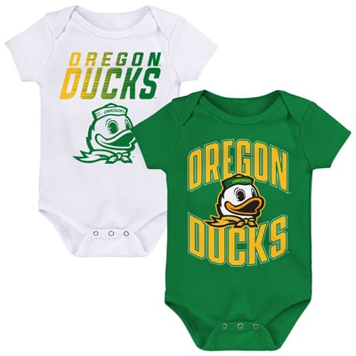  Oregon Ducks Outerstuff Newborn Snuggle Blitz Two-Piece Bodysuit Set - Kelly Green
