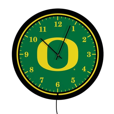 Oregon Ducks 18" Lighted Round LED Wall Clock