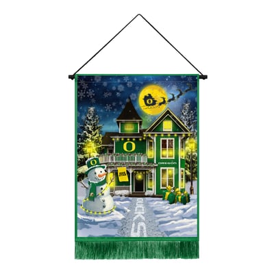 Oregon Ducks 18" x 24" LED Christmas Tapestry