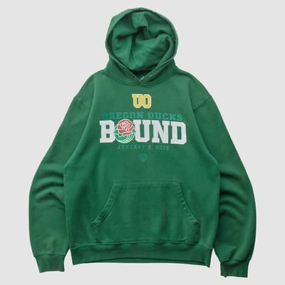 Oregon Ducks Adidas 2012 Hooded Pullover Sweatshirt - Green - S by Fanatics Real Vintage