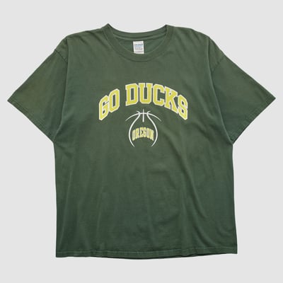 Oregon Ducks Gildan 2010s T-shirt - Green - L by Fanatics Real Vintage