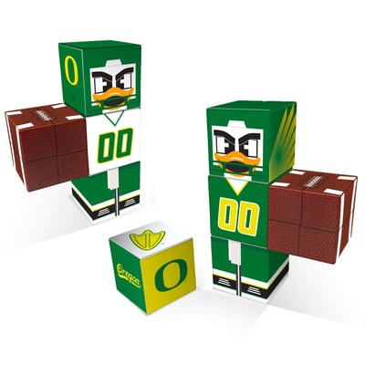 Oregon Ducks Home & Away Magnetic Fidget Building Cubes Combo Set