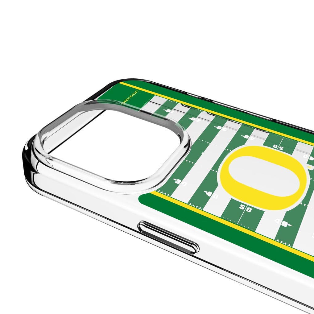 Oregon Ducks iPhone Clear Football Field Design Case