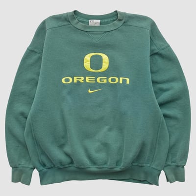 Oregon Ducks Nike 2000s Pullover Sweatshirt - Green - S by Fanatics Real Vintage
