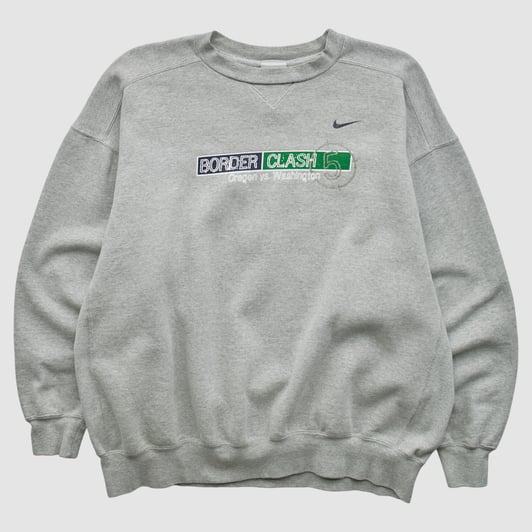 Oregon Ducks Nike 2000s Pullover Sweatshirt - Heather Gray - XL by Fanatics Real Vintage