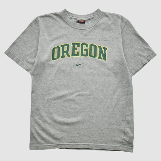 Oregon Ducks Nike 2000s T-shirt - Heather Gray - S by Fanatics Real Vintage