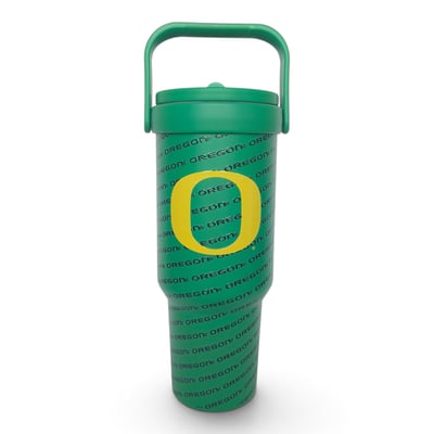 Oregon Ducks Pegasus 40oz. 5-D Logo Wordmark Stainless Steel ProCarry Tumbler