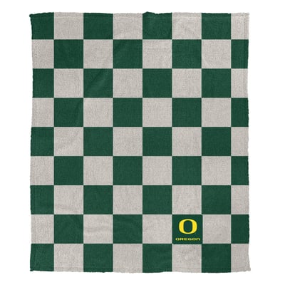 Oregon Ducks Pegasus Checkered Logo Patch 50" x 60" Cozy Knit Blanket