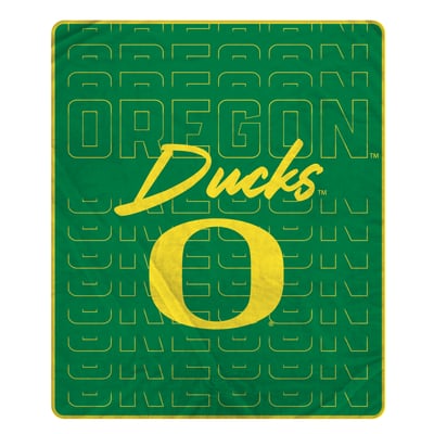 Oregon Ducks Pegasus Echo Script Fade 50" x 60" Ultra Soft Throw Blanket