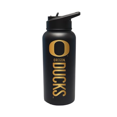 Oregon Ducks The Memory Company 32oz. Stainless Steel Gold Lettering Tumbler