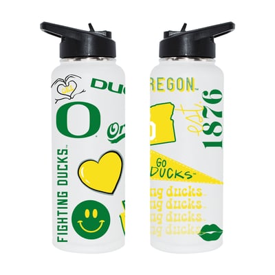 Oregon Ducks The Memory Company 34oz. Loco Stainless Steel Quencher Bottle