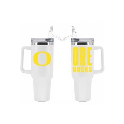 Oregon Ducks The Memory Company 40oz. Stainless Steel Tumbler with Flip Straw
