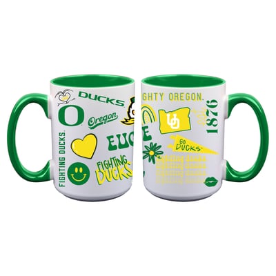 Oregon Ducks The Memory Company Two-Piece 15oz. Loco Coffee Mug Set