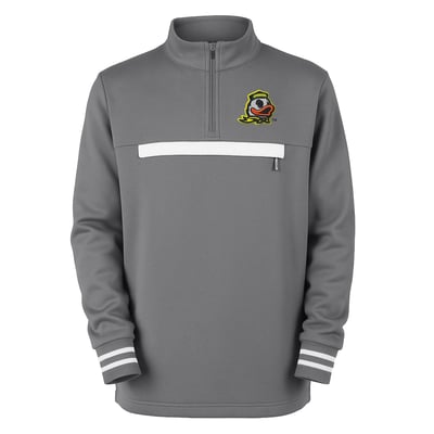 Oregon Ducks Garb Toddler Atlas Quarter-Zip Tri-Blend Pullover - Gray
