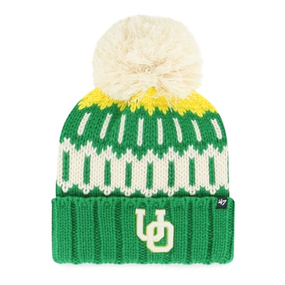 Oregon Ducks '47 Unisex Seasonal Chainstitch Knit Hat with Pom - Green