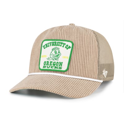 Oregon Ducks '47 Unisex Cordlandia Hitch Adjustable Hat - Khaki