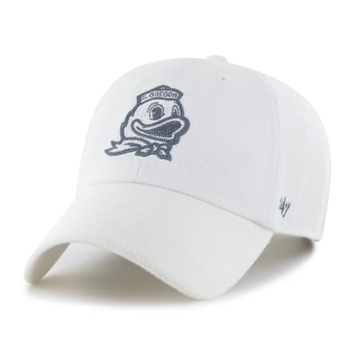 Oregon Ducks '47 Unisex Chain Stitch Clean Up Adjustable Hat - White