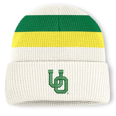  Oregon Ducks Nike Unisex Legacy Letter Cuffed Knit Hat - White