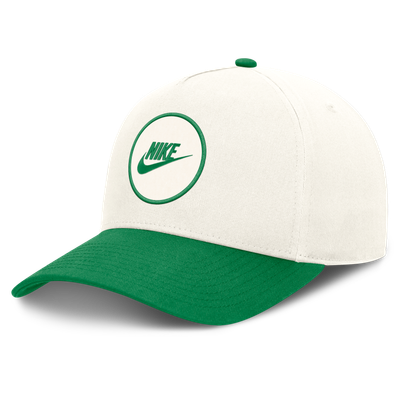 Oregon Ducks Nike Unisex Rise Side Logo A-Frame Adjustable Hat - White/Green
