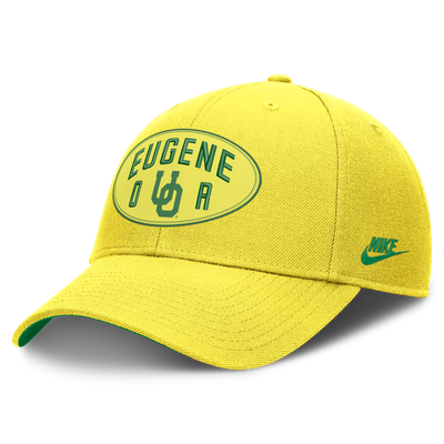  Oregon Ducks Nike Unisex Legacy Letter & Location Rise Adjustable Hat - Yellow