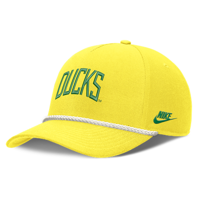 Oregon Ducks Nike Unisex Letter Rope Rise Adjustable Hat - Yellow