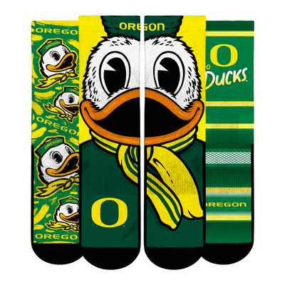  Oregon Ducks Rock Em Unisex Fan Favorite Three-Pack Crew Sock Set - Green