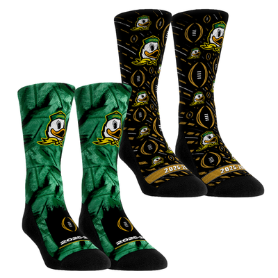  Oregon Ducks Rock Em Unisex 2025-26 College Football Playoff Two-Pack Crew Sock Set