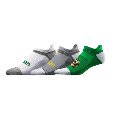  Oregon Ducks Strideline Unisex Premium Low 3-Pack Ankle Socks Set