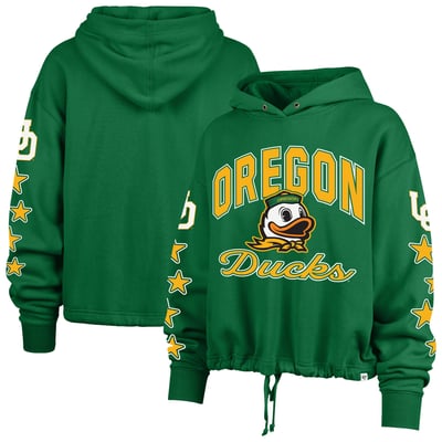  Oregon Ducks '47 Women's Starry Eyed Venice Pullover Hoodie - Kelly Green