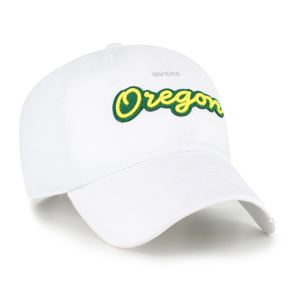 Oregon Ducks '47 Women's Trendy Script Clean Up Adjustable Hat - White