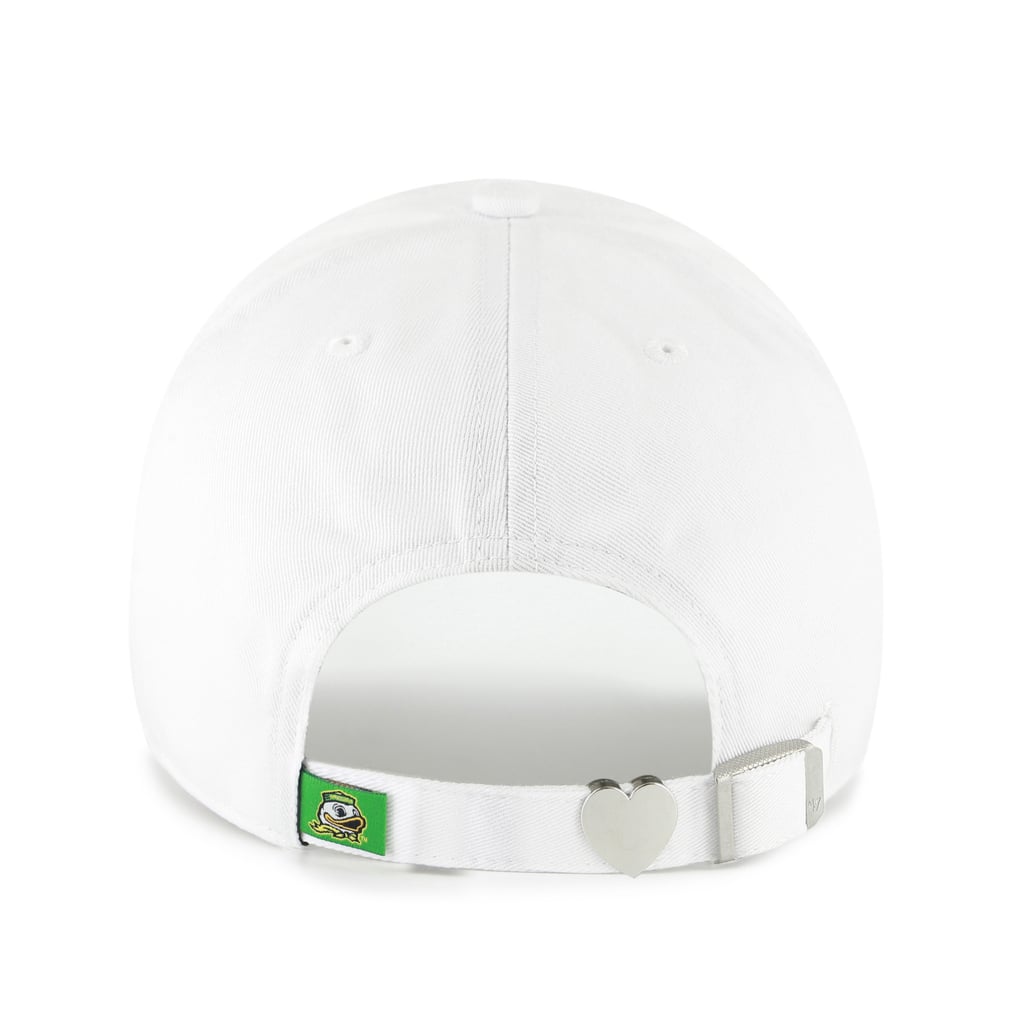 Oregon Ducks '47 Women's Trendy Script Clean Up Adjustable Hat - White