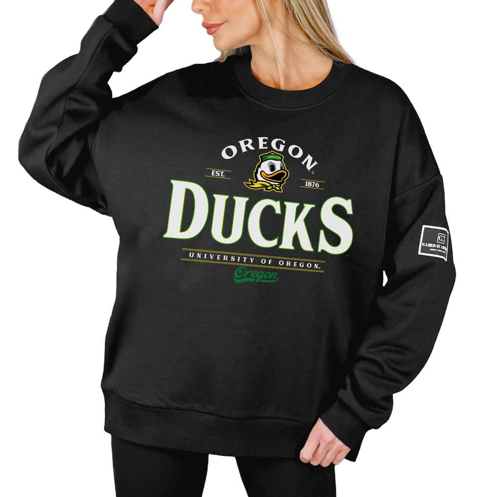 Oregon Ducks Gameday Couture Women's Players Only Premium Pullover Sweatshirt - Black