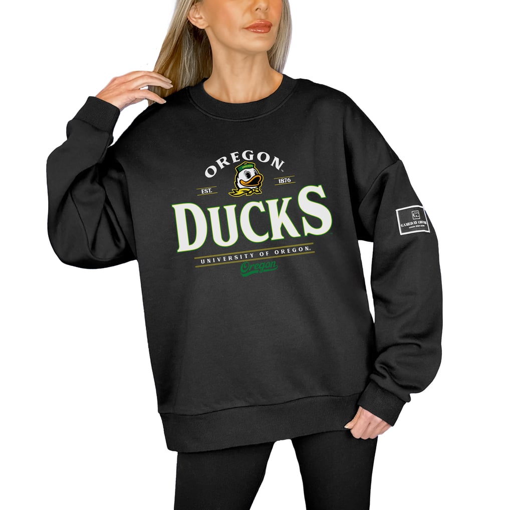 Oregon Ducks Gameday Couture Women's Players Only Premium Pullover Sweatshirt - Black