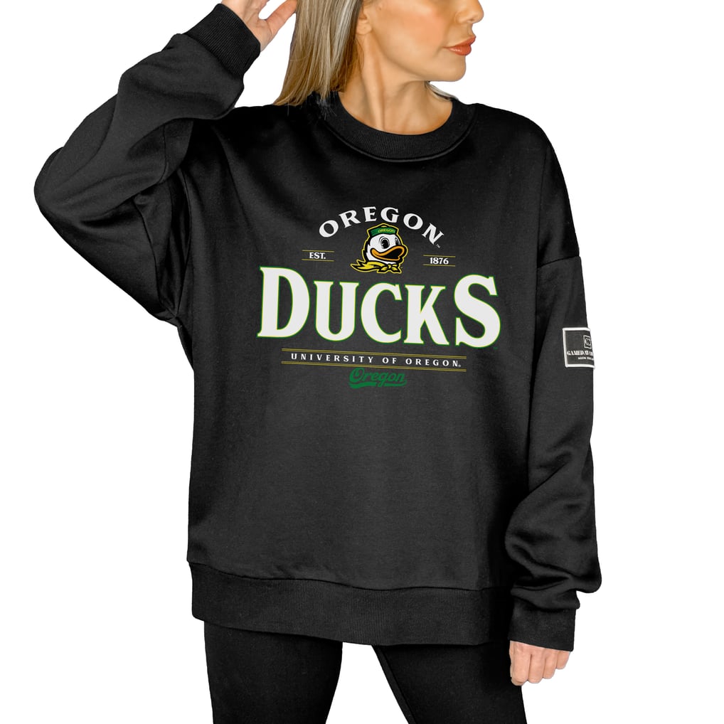Oregon Ducks Gameday Couture Women's Players Only Premium Pullover Sweatshirt - Black