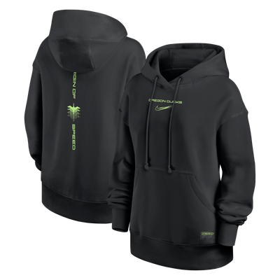 Oregon Ducks Nike Women's Oversized Origin of Speed Phoenix Legacy Hoodie - Black