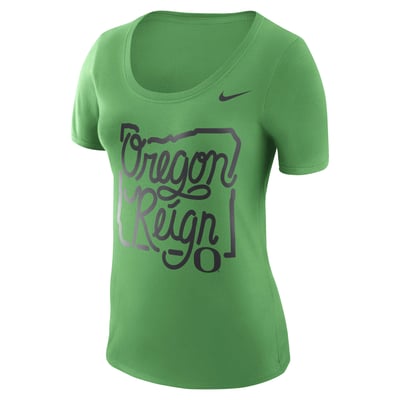 Oregon Ducks Nike Women's Local Elements T-Shirt - Kelly Green