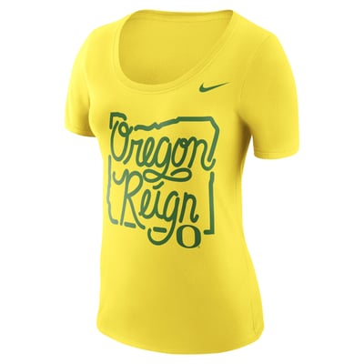 Oregon Ducks Nike Women's Local Elements T-Shirt - Yellow