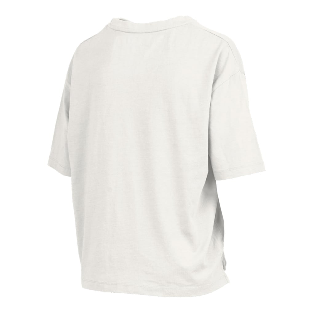Oregon Ducks Pressbox Women's Plus Size Nelson Motley Crew Oversized Slub T-Shirt - White