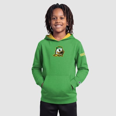  Oregon Ducks Champion Youth Fleece Hoodie - Green