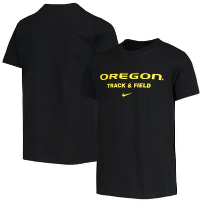 Oregon Ducks Nike Youth Track & Field Logo T-Shirt - Black