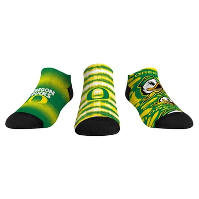  Oregon Ducks Rock Em Youth Make Some Noise Three-Pack Low-Cut Socks Set - Green