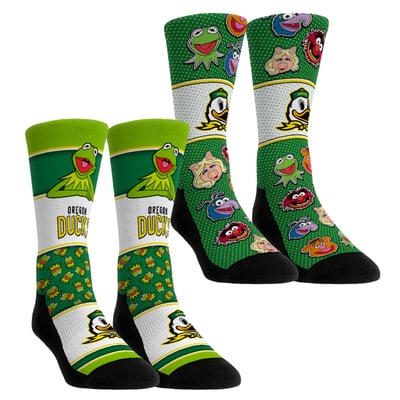  Oregon Ducks Rock Em Youth Muppets 2-Pack Crew Socks Set