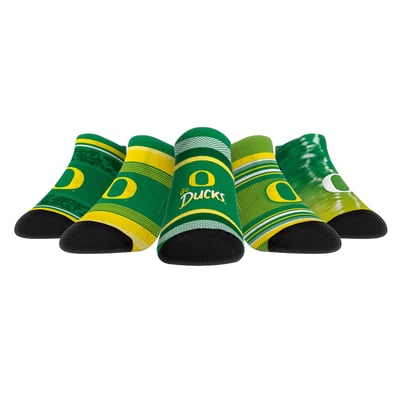  Oregon Ducks Rock Em Youth Super Fan Five-Pack Low-Cut Socks Set - 
