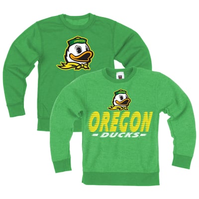  Oregon Ducks Wes & Willy Youth Reversible Sweatshirt - Green