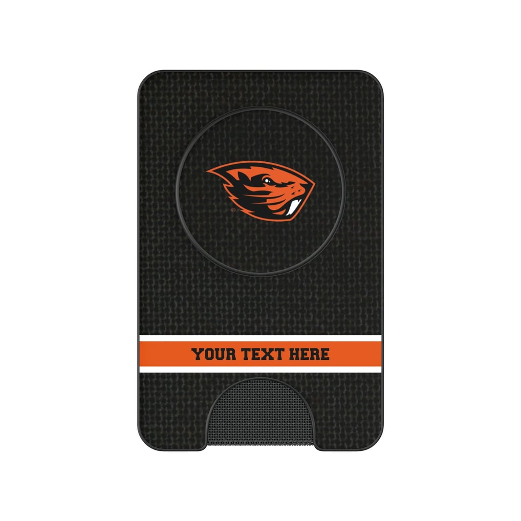 Oregon State Beavers Keyscaper Personalized Endzone Solid PopSockets Magnetic Wallet
