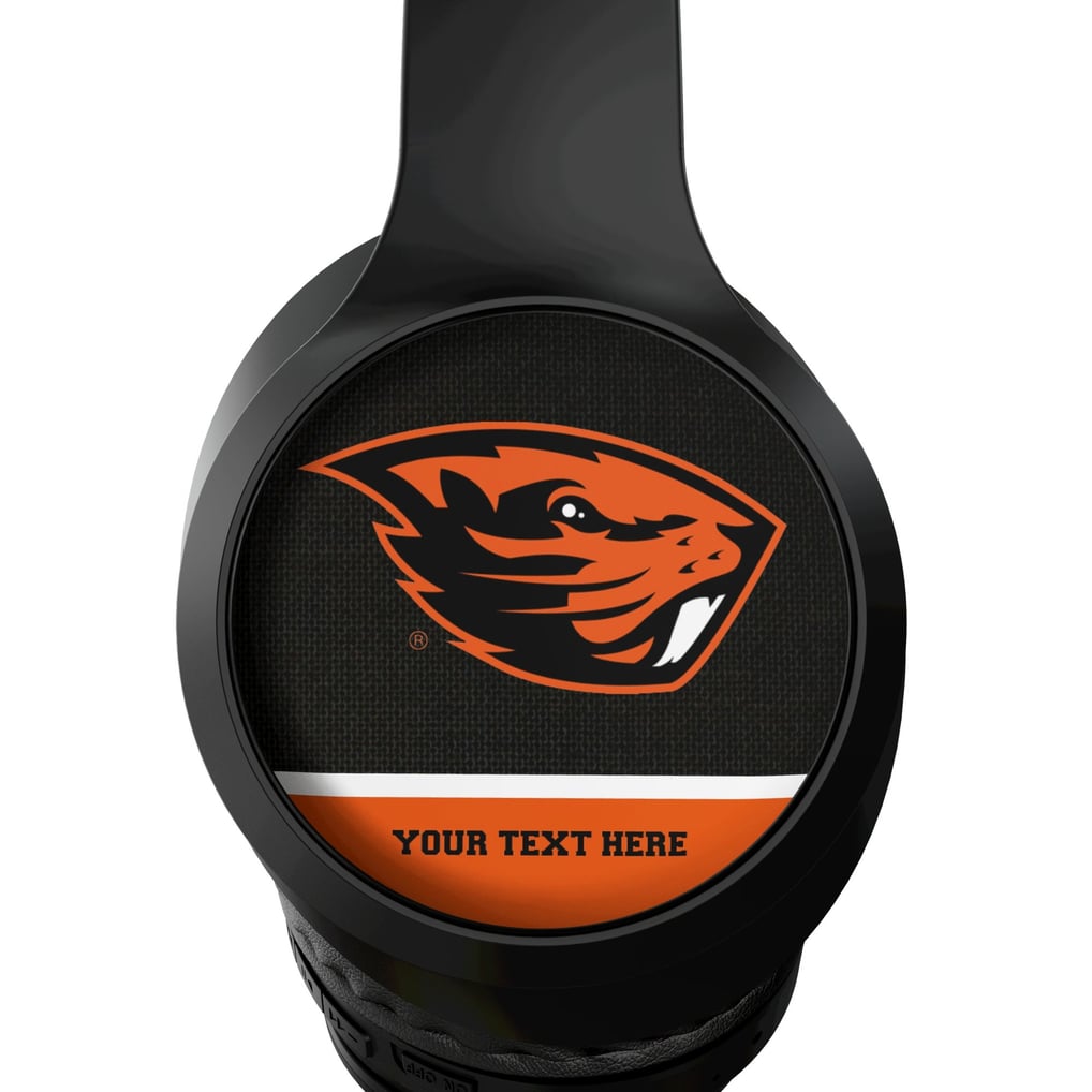 Oregon State Beavers Keyscaper Personalized Endzone Solid Wireless Bluetooth Headphones With Case