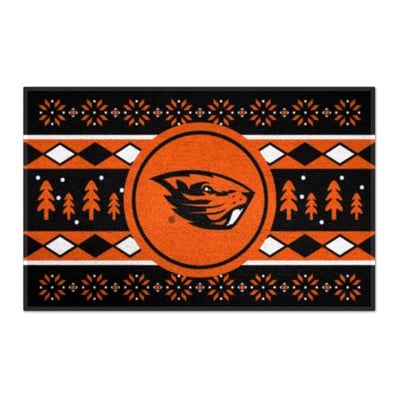 Oregon State Beavers Logo Brands 19" x 30" Holiday Sweater Starter Mat