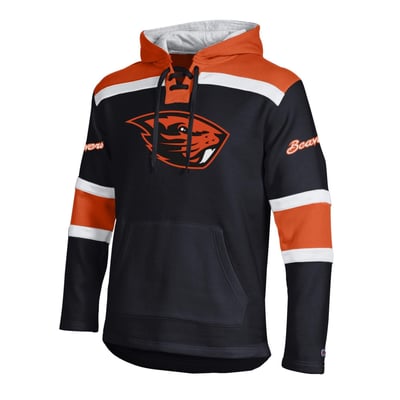  Oregon State Beavers Champion Lacer Fleece Hoodie - Black
