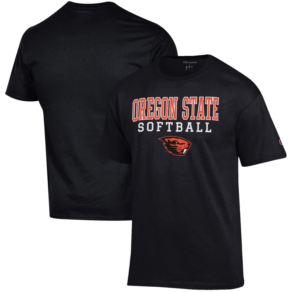 Oregon State Beavers Champion Softball Stack T-Shirt - Black